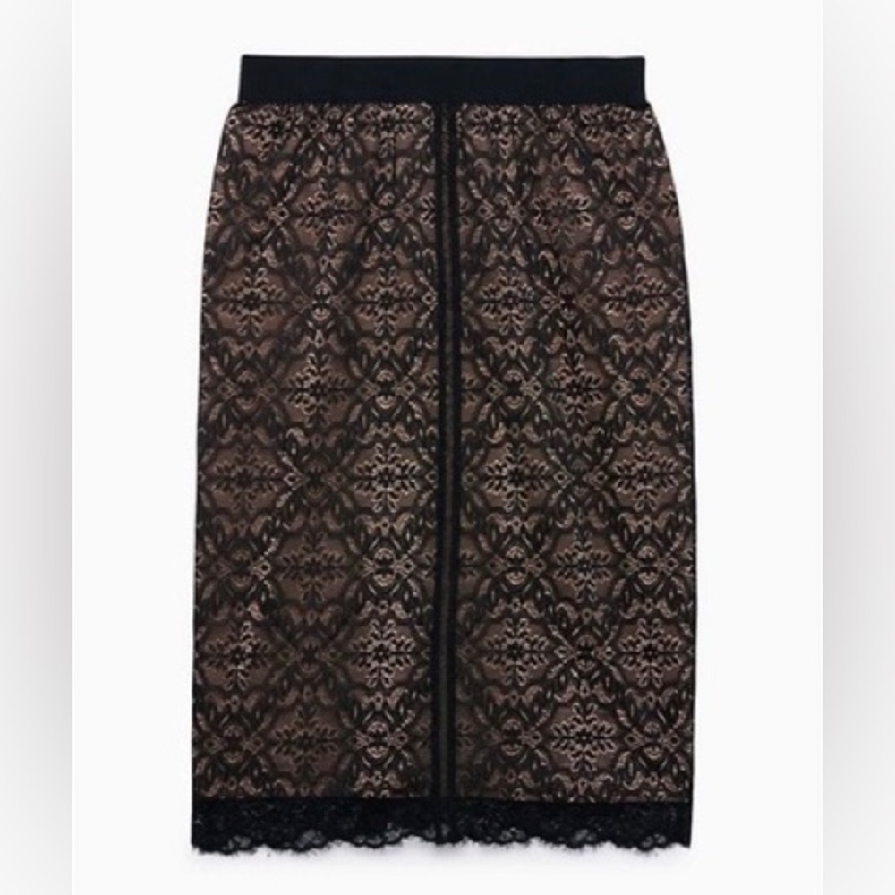 Wilfred Black/Nude Lace Skirt